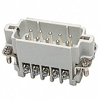 Russellstoll by ABB Male screw terminal insert. For use with A series, 16 contacts with ground