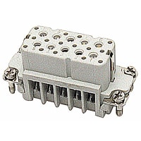 Russellstoll by ABB Female screw terminal insert. For use with A series, 10 contacts with ground