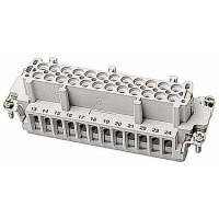 Russellstoll by ABB Female crimp terminal insert. For use with series D, 40 contacts with ground.