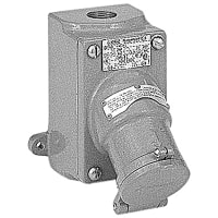 Russellstoll by ABB Surface Mount, Explosion Proof, Delayed-Action Receptacle, 20 Amp 2 Pole 3 Wire