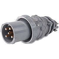 Russellstoll by ABB MaxGard Male Plug, 100 Amp, 4 Pole 5 Wire, 30Y 120/208V, 60Hz