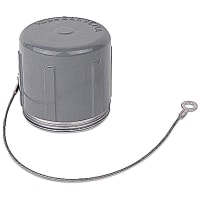 Russellstoll by ABB MaxGard Cup Cap with steel braid cable attached, 200 Amp