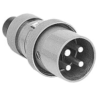 Russellstoll by ABB FD 20 Amp, Plug, 2 Pole 3 Wire, 250V, Special, .405 Bushing ID