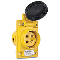 Russellstoll by ABB DuraGard 50 Amp, Watertight, Female Receptacle- 30 600V