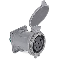 Russellstoll by ABB MaxGard Female Receptacle, 100 Amp, 3 Pole 4 Wire, 120/208, 60Hz