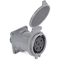 Russellstoll by ABB MaxGard Female Receptacle, 200 Amp, 3 Pole 4 Wire, 277/480V, 60Hz