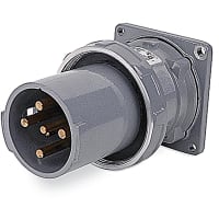 Russellstoll by ABB Maxgard Male Inlet, 100A, 3 Pole 4 Wire, 30 600V, 60Hz