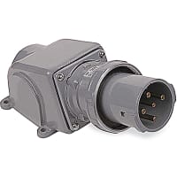 Russellstoll by ABB MaxGard Male Inlet w/Angle Enclosure, 100A, 4 Pole 5 Wire, 30Y 120/208V, 60Hz