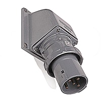 Russellstoll by ABB MaxGard Male Inlet w/Angle Adapter, 200A, 4 Pole 5 Wire, 30Y 277/480V, 60Hz