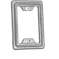 Russellstoll by ABB One Gang Aluminum Flush Frame Adapter, Furnished complete w/gasket and screws