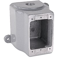 Russellstoll by ABB DuraGard Accessory, Single Gang DSFD Aluminum Conduit Box, 50A, Alum., 1" at B