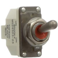 Safran Electrical & Power Switch, Toggle, 1 Pole, ON-NONE-ON, 15A, 115VAC, Sealed, Screw Terminal, MS24523-23