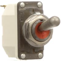 Safran Electrical & Power Switch, Toggle, 1 Pole, ON-NONE-OFF, 15A, 115VAC, IP68 Sealed, Screw Terminal