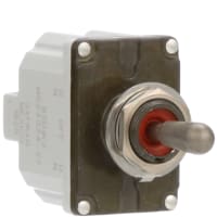 Safran Electrical & Power Switch, Toggle, 2 Pole, (ON)-OFF-(ON), 11A, 115VAC, Sealed, Screw Terminal, MS24524-27