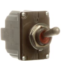 Safran Electrical & Power Switch, Toggle, 2 Pole, OFF-NONE-(ON), 11A, 115VAC, Sealed, Screw Terminal, MS24524-30