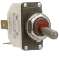 Safran Electrical & Power Switch, Toggle, 1 Pole, ON-NONE-OFF, 15A, 115VAC, IP68 Sealed, Spade Terminal