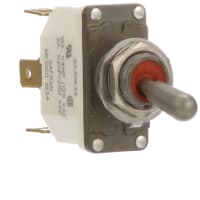 Safran Electrical & Power Switch, Toggle, 1 Pole, ON-NONE-(ON), 11A, 115VAC, IP68 Sealed, Spade Terminal