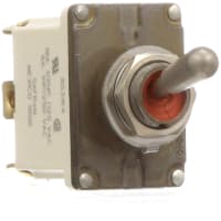 Safran Electrical & Power Switch, Toggle, 2 Pole, ON-NONE-ON, 15A, 115VAC, IP68 Sealed, Screw Terminal