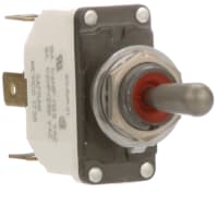 Safran Electrical & Power Switch, Toggle, 1 Pole, ON-OFF-ON, 15A, 115VAC, IP68 Sealed, Spade Terminal