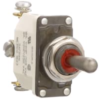 Safran Electrical & Power Switch, Toggle, 1 Pole, ON-OFF-(ON), 11A, 115VAC, IP68 Sealed, Screw Terminal