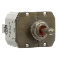 Safran Electrical & Power Switch, Toggle, 4 Pole, (ON)-OFF-(ON), 11A, 115VAC, Sealed, Screw Terminal, MS24525-27