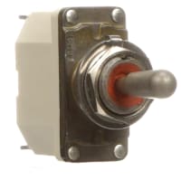 Safran Electrical & Power Switch, Toggle, 1 Pole, (ON)-OFF-(ON), 11A, 115VAC, IP68 Sealed, Solder Terminal