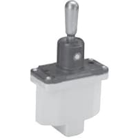 Safran Electrical & Power Toggle Switch, 1 Pole, ON-OFF-NONE, Sealed, 115VAC, 15A, Screw Terminal, MS24523-24