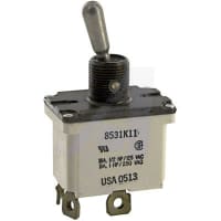 Safran Electrical & Power Switch, Toggle, 2 Pole, (ON)-ON-(ON), 11A, 115VAC, IP68 Sealed, Screw Terminal