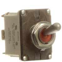 Safran Electrical & Power Switch, Toggle, 2 Pole, ON-NONE-(ON), 11A, 115VAC, IP68 Sealed, Screw Terminal