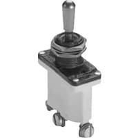 Safran Electrical & Power Toggle Switch, 1 Pole, ON-OFF-ON, Sealed, 115VAC, 15A, Solder Lug Terminal