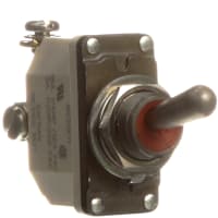 Safran Electrical & Power Switch, Toggle, 1 Pole, OFF-NONE-(ON), 11A, 115VAC, IP68 Sealed, Screw Terminal