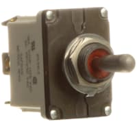 Safran Electrical & Power Switch, Toggle, 2 Pole, ON-OFF-(ON), 11A, 115VAC, IP68 Sealed, Screw Terminal