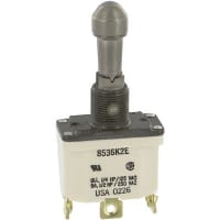 Safran Electrical & Power Switch, Toggle, Locking, 1Pole, (ON)-OFF-(ON), 11A, 115VAC, IP68 Sealed, Screw Terminal