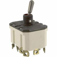 Safran Electrical & Power Switch, Toggle, 4 Pole, ON-NONE-OFF, 15A, 115VAC, IP68 Sealed, Screw Terminal