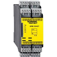 Schmersal Safety Controller, 3 safety contacts, 4signalling outputs