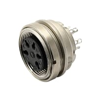 Amphenol Tuchel Industrial Connector 3 Female 20 to 26 AWG 6 mm 300 V 5 A Die Cast, C091 A Series