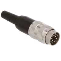 Amphenol Tuchel Industrial Connector circular din str male cable conn 12 silver-pltd solder contact ip40