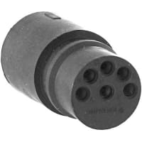 Amphenol Tuchel Industrial Connector, Power, 6, 14, 16 AWG, 250 VAC (RMS), 8 A, -40 to +125 C