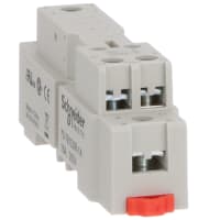 Schneider Electric/Legacy Relays Relay Socket, 1 Pole, SPDT, SLIM-LINE, DIN/PANEL, IP20 SOCKET, 781 Series