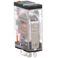 Schneider Electric/Legacy Relays Relay, Miniature, SPDT, 15 Amp, 120 VAC, Solder/Plug-In, Full Featured