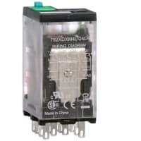 Schneider Electric/Legacy Relays Mini Control Relay4PDT 6A 24 VDC 792 Control Series