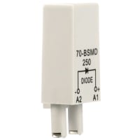 Schneider Electric/Legacy Relays Module, Relay Socket, Diode, Protection, 6 to 250 VDC, UL Recognized