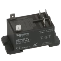 Schneider Electric/Legacy Relays Relay, 30 A, 12 VDC, Power, 86Ohms, Silver Alloy, 1.7 W, DPST-NO, W92 Series