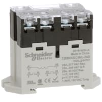 Schneider Electric/Legacy Relays Signal Relays, Power PCB, 25 A, DPST-NO, 300V, 24 VDC, Panel and DIN Mount, Screw