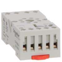 Schneider Electric/Legacy Relays Relay Socket 8 Pin Octal Din/Panel Mount w/Rising Elevator Box Terminals