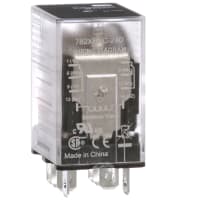 Schneider Electric/Legacy Relays Ice Cube 15 A DPDT 300V 24 VDC Plug-in Plain Cover, 782 Power Series