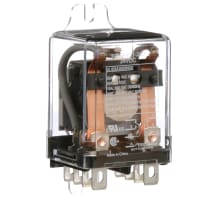 Schneider Electric/Legacy Relays Relay, 30 A, 24 VDC, DPDT, 2.90 in. (Max.) L x 1.53 in. (Max.) H, 300 Ohms