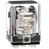 Schneider Electric/Legacy Relays Relay, E-Mech, Gen-Purp, 3PDT, 20A, Ctrl-V 120AC, Vol-Rtg 150AC, Socket Mnt