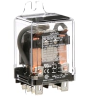 Schneider Electric/Legacy Relays Relay, E-Mech, Gen-Purp, DPDT, 25A, Ctrl-V 120AC, Vol-Rtg 300AC, Side Flange