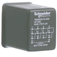 Schneider Electric/Legacy Relays Ice Cube 3 A 4PDT 300V 24 VDC Plug-in Hermetically Sealed, 782 Power Series